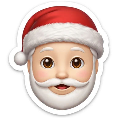 chirstmans chat emoji with exact rounded chat shape with winter seshteic sticker