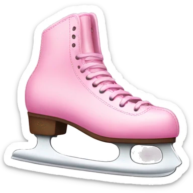 Ice skates pink sticker