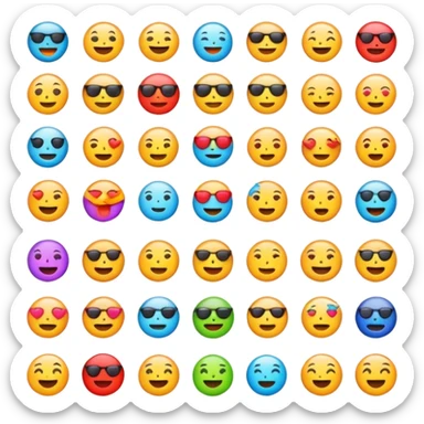 Manifesting emoji sticker