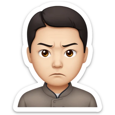 The disgruntled Chinese sticker