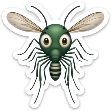 Mean mosquito  sticker