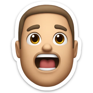 Caseoh The twitch streamer yelling sticker