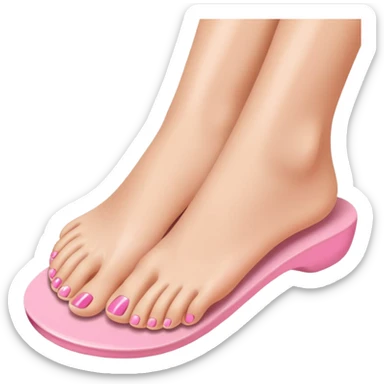 pedicure on pretty feet sticker