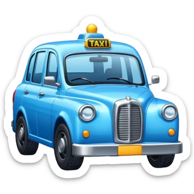 blue taxi sticker