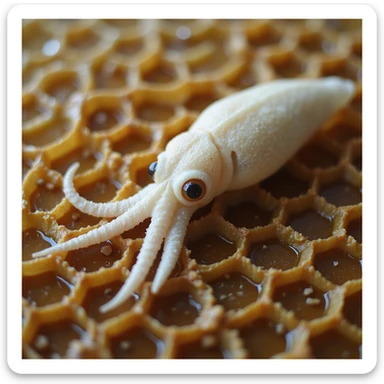 realistic photorealistic squid game honeycomb challenge sticker