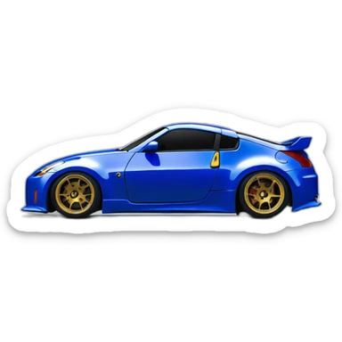 350z drift tuning blue sticker