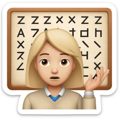 Maths confusion meme sticker