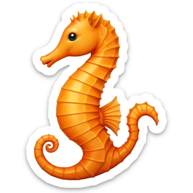 I need a smaller seahorse like a classic small emoji sticker