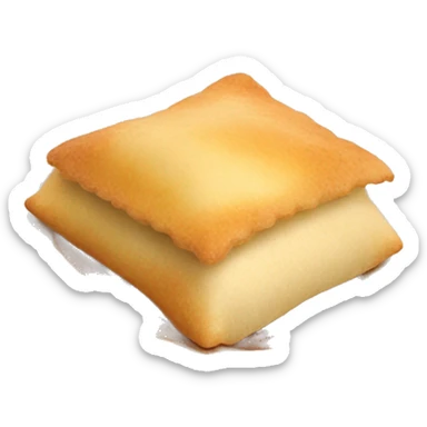 Realistic isolated sweet mexican sopapilla dessert sticker