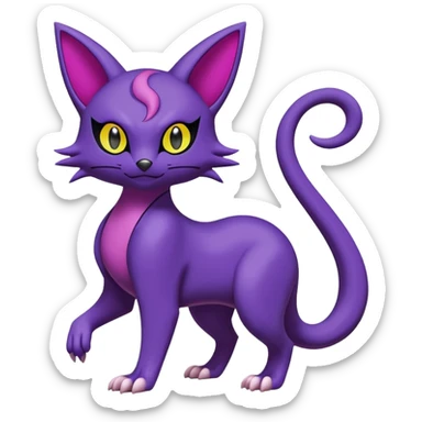 Liepard-Noibat-Delcatty-Pokémon-fusion sticker