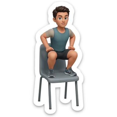 squat to chair sticker