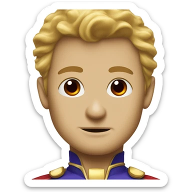 super homelander from "the boys" series with red eyes  sticker