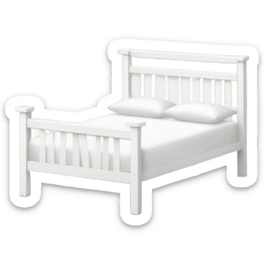 IKEA White bed sticker