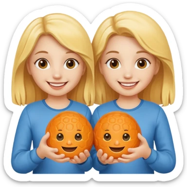 Cheeseball twins sticker