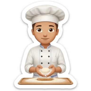 Chef kneading dough


 sticker