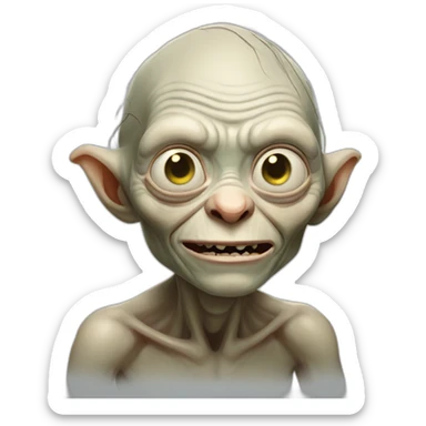 gollum selfie sticker