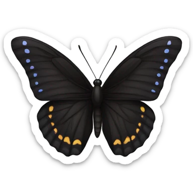 Black Butterfly sticker