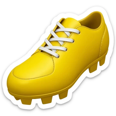Football boot, yellow sticker