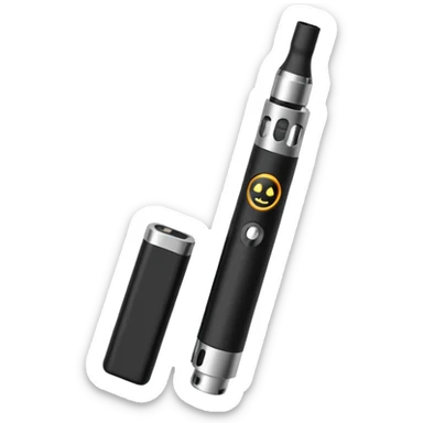 black simple Electronic cigarette sticker