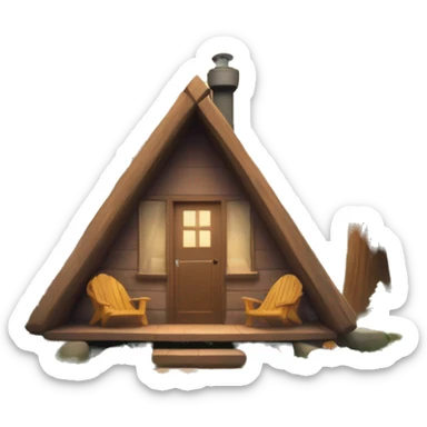 Comfy Oregon Woods AirBnb sticker