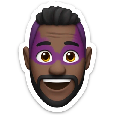 make me a purple crimson emoji sythe sticker