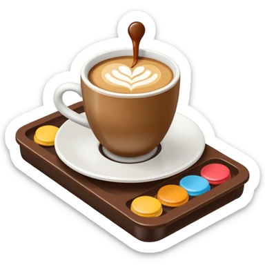 plataforma virtual marketing de café ARUA sticker