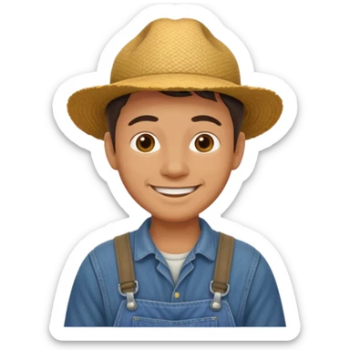 Make a farmer sticker