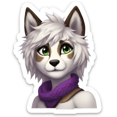 Edgy modern anthro furry by Falvie, LiLaiRa, AngieWolf sticker