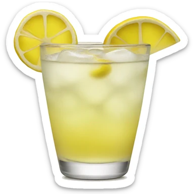 Lemon drop cocktail sticker