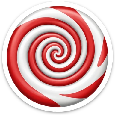 Peppermint emoji sticker