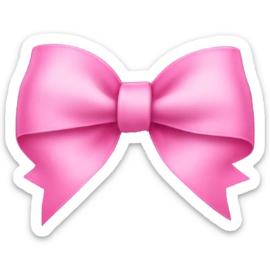 pink bow sticker