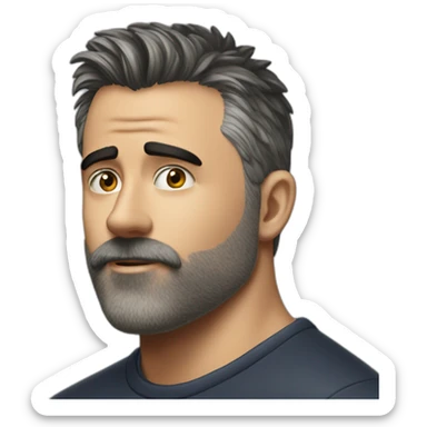 Young Matt Leblanc beard sticker