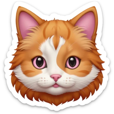 Cute cat with puppy eyes sticker
