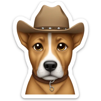 Dog dog dog dog cowboy gay sticker