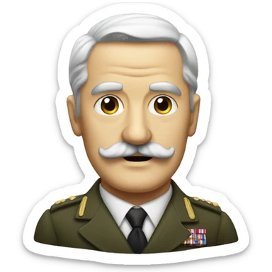 Ww2 leader with rectangular stache sticker