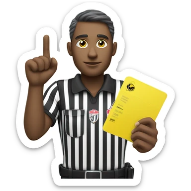 Referee football sticker