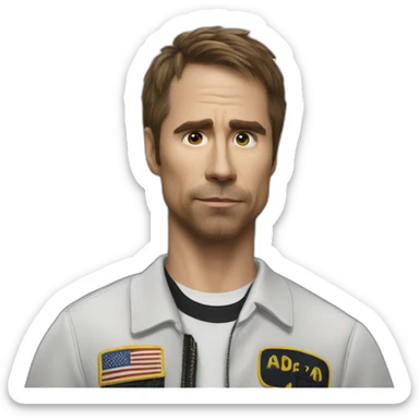 Sam Rockwell in the film ‘Moon’ sticker