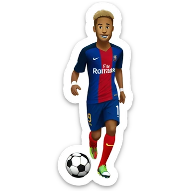 Neymar using juliet sticker