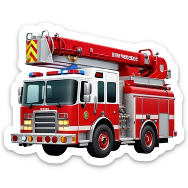 Fire Engine - Pierce Enforcer Pumper (Model Year: 2021) (Iconic colour: Red) sticker