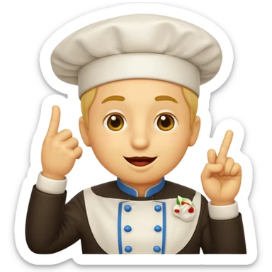 Yellow emoji kissing thumb and index finger – like an Italian chef: “Perfect!” sticker