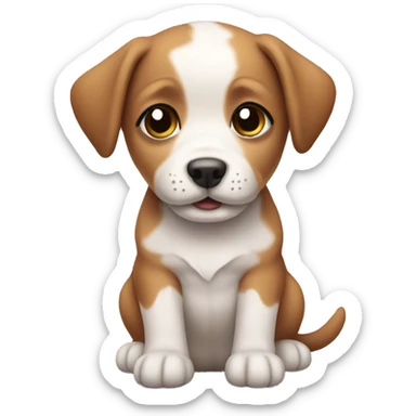 Cute puppy sticker