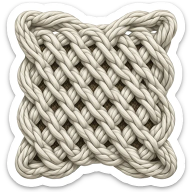 Mesh and Wool sticker