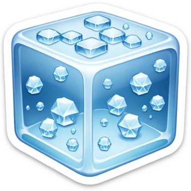 Bet covered in ice  sticker