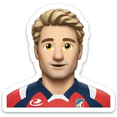 Antoine Dupont rugbyman sticker