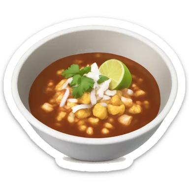 A bowl of pozole sticker