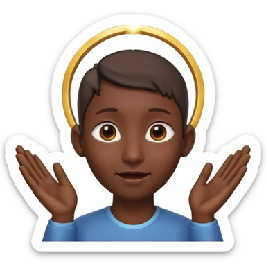 an ear praising God sticker