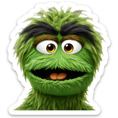 oscar the grouch sticker