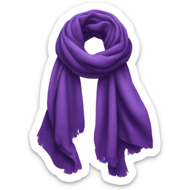 Scarf purple  sticker