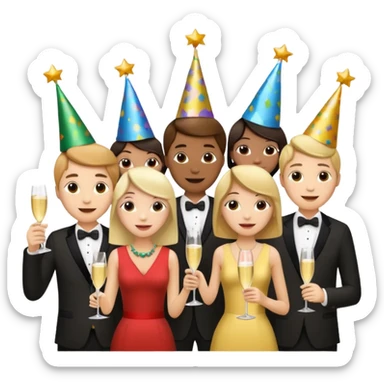 holiday New year vibe sticker