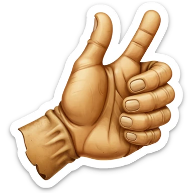 Shitty thumbs up sticker